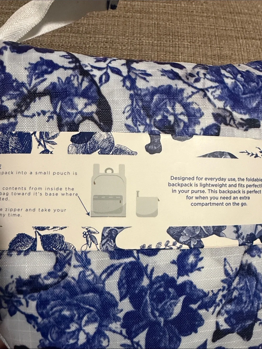 The Cat Lady blue floral